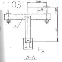 Траверса нижняя подвесная 100 мм 0312.50.00.000-08 СБ