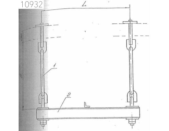 Траверса металлическая подвесная 12 мм 0312.49.00.000-27 СБ