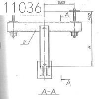 Траверса нижняя подвесная 100 мм 0312.50.00.000-03 СБ
