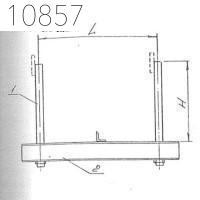 Траверса металлическая подвесная 14 мм 0312.47.00.000-62 СБ