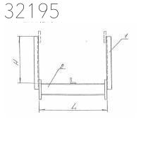 Подвеска траверсы металлической подвесной 0312.48 63 мм МПж2
