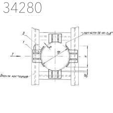 Опора неподвижная боковая 1220х750х11 мм ТС-668.00.00-21