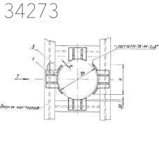 Опора неподвижная боковая 1020х526х11 мм ТС-668.00.00-10