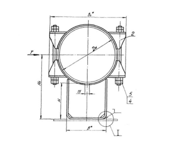 Т44 Опора неподвижная бугельная в Краснодаре