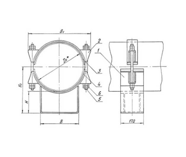 ТС-627.00.000 Опора скользящая бугельная в Краснодаре