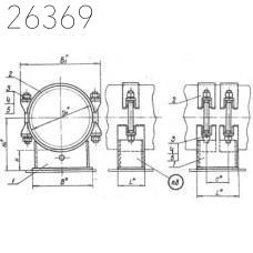 Опоры скользящие бугельные 1020х100 мм ОСТ 34 259-75