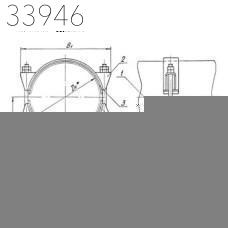 Опора скользящая бугельная 1220 мм 192 кг ТС-627.00.000-75