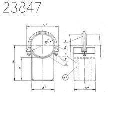 Опора скользящая диэлектрическая Т.16.10 325 мм