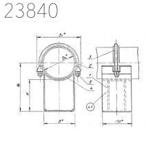Опора скользящая диэлектрическая Т.16.03 194 мм