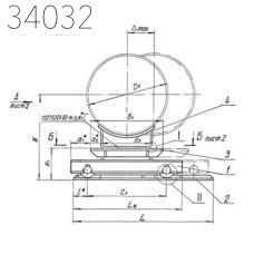 Опора катковая двухъярусная 194х800 мм ТС-628.00.000