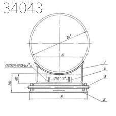 Опора катковая 1420х640 мм ТС-630.00.000-11
