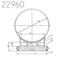 Опора двухкатковая Т.20.02 720 мм