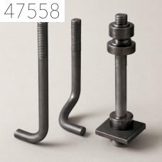 Фундаментный болт изогнутый 1.1 М24х800 мм СТ20 ГОСТ 24379.1-2012