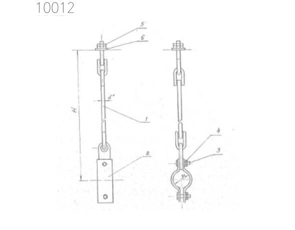 Подвеска с одной тягой 45 мм 0312.01.00.000-02 СБ