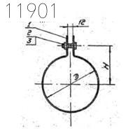 Хомут 1Х-18 800 мм