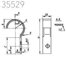Хомут односторонний XO-110