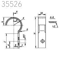 Хомут односторонний ХО-63