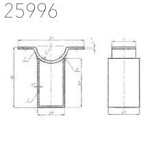 Корпуса скользящих опор 219 мм ОСТ 24.125.155-01 хром.