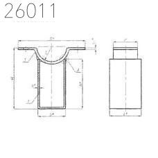 Корпуса скользящих опор 820 мм ОСТ 24.125.155-01 углер.