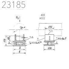 Опора корпусная хомутовая тип 159-КХ-А11 ОСТ 36-146-88