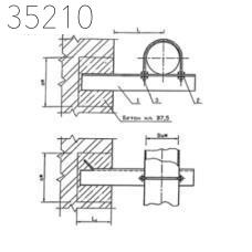 Крепление газопровода 100х500 мм УКГ 2.00-19 СБ
