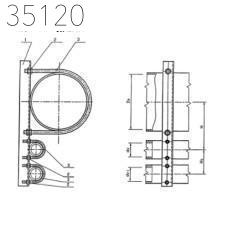 Крепление газопровода 150 мм 3,17 кг УКГ 14.00-12 СБ