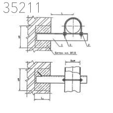 Крепление газопровода 150х200 мм УКГ 2.00-20 СБ