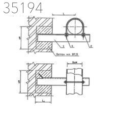 Крепление газопровода 50х400 мм УКГ 2.00-03 СБ