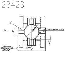 Опора неподвижная лобовая четырёхупорная Т5.06 273 мм