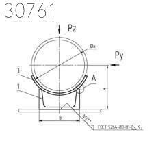 Приварные неподвижные опоры 133 мм СТО 79814898 129-2009