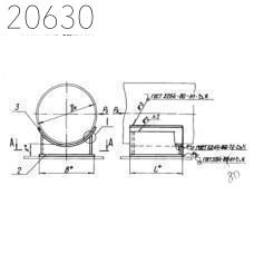 Опора приварная неподвижная Л8-191.000-05 89 мм