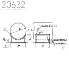 Опора приварная неподвижная Л8-191.000-07 108 мм