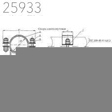 Опора неподвижная трубопроводов ТЭС и АЭС 530 мм ОСТ 24.125.151-01 углер.