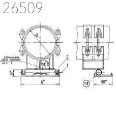 Блоки однокатковых опор 650 мм ОСТ 34 269-75