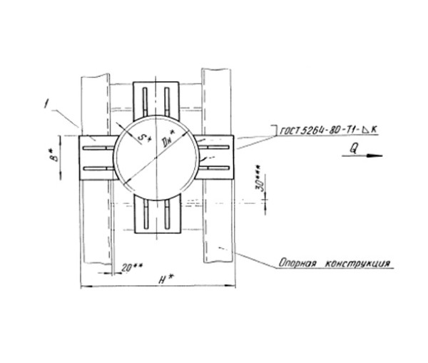 ТС-661.00.00 Опора неподвижная четырехупорная в Краснодаре