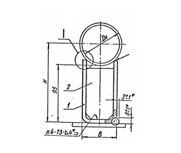 Опора приварная скользящая и неподвижная Л8-509.000 в Краснодаре