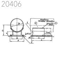 Опора скользящая направляющая Л8-180.000-155 1620 мм