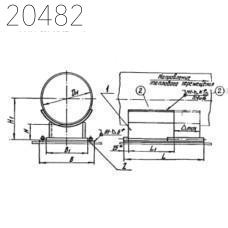 Опора скользящая направляющая Л8-180.000-01 57 мм