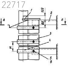 Опора с сопровождением для вертикальных трубопроводов ОВС 110 мм