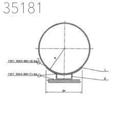 Опора неподвижная 1000 мм УКГ 16.00-07 СБ