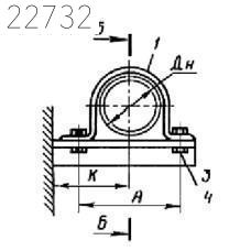 Опора однорядная отдельная ОК 225 мм