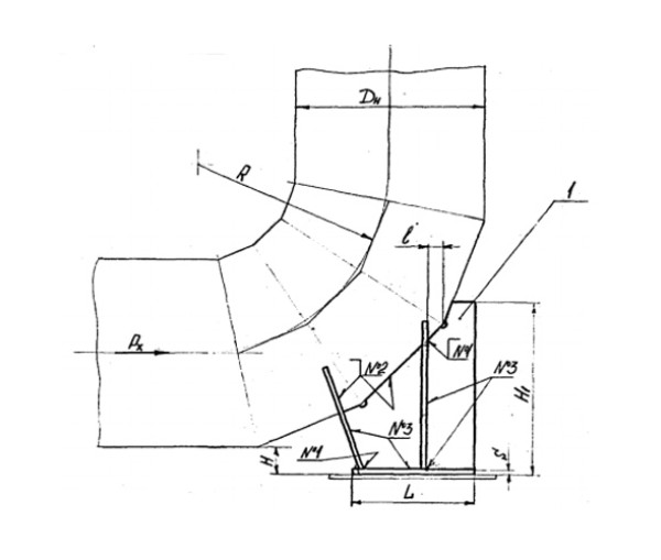 Л8-198.000 Опора сварных отводов в Краснодаре