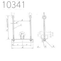 Подвеска одной трубы с изоляцией 133 мм 0312.20.00.000-20 СБ