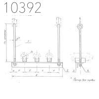 Подвеска трех труб с изоляцией 108 мм 0312.22.00.000-06 СБ