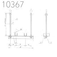 Подвеска двух труб с изоляцией 219 мм 0312.21.00.000-10 СБ