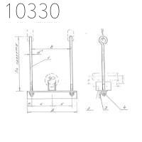 Подвеска одной трубы с изоляцией 108 мм 0312.20.00.000-19 СБ