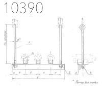 Подвеска трех труб с изоляцией 76 мм 0312.22.00.000-04 СБ