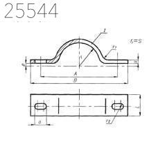 Полухомут для хомутовых опор 108х90 мм ОСТ 24.125.120-01 1,1 кг