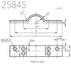 Полухомуты для вертикальных трубопроводов 133 мм 6,4 кг ОСТ 24.125.128-01