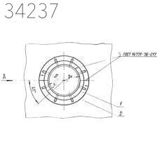 Опора неподвижная щитовая усиленная 530х740 мм ТС-667.00.00-01